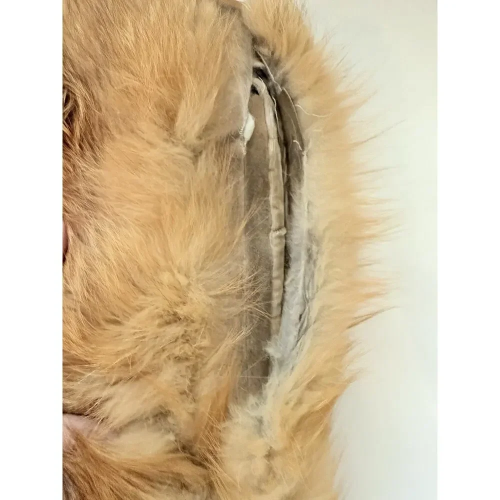 Saks Fifth Avenue Golden Fur Jacket - Picture 14 of 16